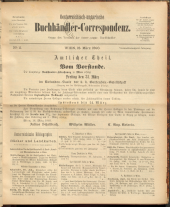 Oesterreichische Buchhändler-Correspondenz