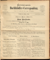 Oesterreichische Buchhändler-Correspondenz