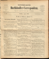 Oesterreichische Buchhändler-Correspondenz
