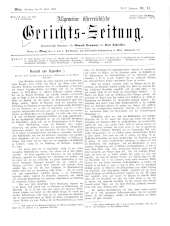 Allgemeine Österreichische Gerichtszeitung