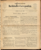 Oesterreichische Buchhändler-Correspondenz