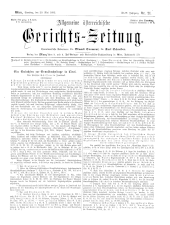 Allgemeine Österreichische Gerichtszeitung