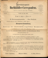 Oesterreichische Buchhändler-Correspondenz