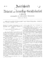 Zeitschrift für Notariat und freiwillige Gerichtsbarkeit in Österreich