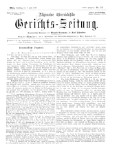 Allgemeine Österreichische Gerichtszeitung