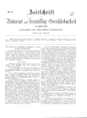 Zeitschrift für Notariat und freiwillige Gerichtsbarkeit in Österreich