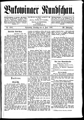 Bukowinaer Rundschau