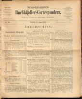 Oesterreichische Buchhändler-Correspondenz