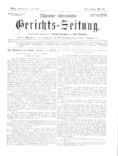 Allgemeine Österreichische Gerichtszeitung