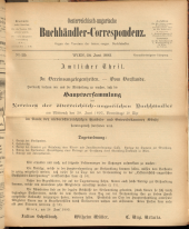 Oesterreichische Buchhändler-Correspondenz