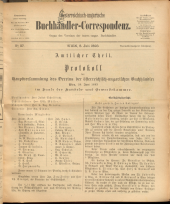 Oesterreichische Buchhändler-Correspondenz