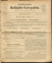 Oesterreichische Buchhändler-Correspondenz