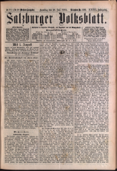Salzburger Volksblatt: unabh. Tageszeitung f. Stadt u. Land Salzburg