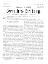 Allgemeine Österreichische Gerichtszeitung