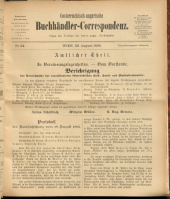 Oesterreichische Buchhändler-Correspondenz