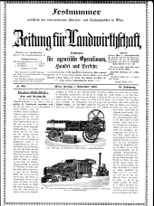 Zeitung für Landwirtschaft