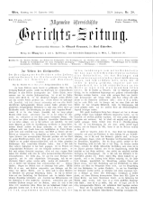 Allgemeine Österreichische Gerichtszeitung