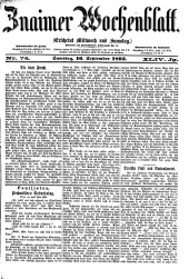 Znaimer Wochenblatt