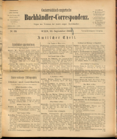 Oesterreichische Buchhändler-Correspondenz