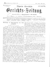 Allgemeine Österreichische Gerichtszeitung