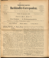 Oesterreichische Buchhändler-Correspondenz