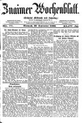 Znaimer Wochenblatt