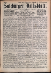 Salzburger Volksblatt: unabh. Tageszeitung f. Stadt u. Land Salzburg