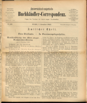 Oesterreichische Buchhändler-Correspondenz