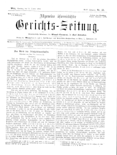 Allgemeine Österreichische Gerichtszeitung