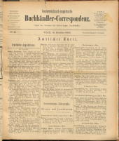 Oesterreichische Buchhändler-Correspondenz