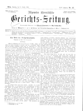 Allgemeine Österreichische Gerichtszeitung