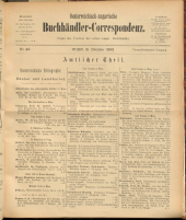 Oesterreichische Buchhändler-Correspondenz