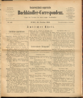 Oesterreichische Buchhändler-Correspondenz