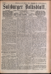 Salzburger Volksblatt: unabh. Tageszeitung f. Stadt u. Land Salzburg