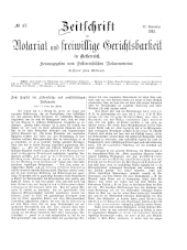 Zeitschrift für Notariat und freiwillige Gerichtsbarkeit in Österreich