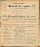 Oesterreichische Buchhändler-Correspondenz