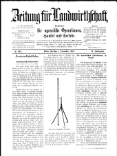 Zeitung für Landwirtschaft