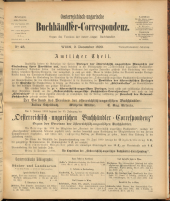 Oesterreichische Buchhändler-Correspondenz