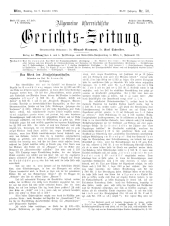 Allgemeine Österreichische Gerichtszeitung