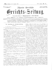 Allgemeine Österreichische Gerichtszeitung