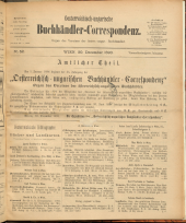 Oesterreichische Buchhändler-Correspondenz