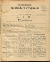 Oesterreichische Buchhändler-Correspondenz