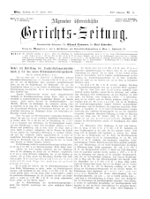 Allgemeine Österreichische Gerichtszeitung