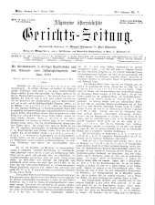 Allgemeine Österreichische Gerichtszeitung