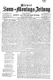 Wiener Sonn- und Montags-Zeitung