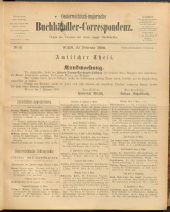 Oesterreichische Buchhändler-Correspondenz