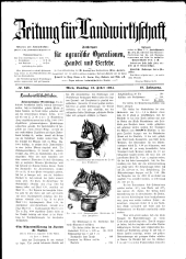 Zeitung für Landwirtschaft