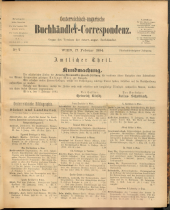 Oesterreichische Buchhändler-Correspondenz