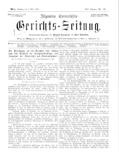 Allgemeine Österreichische Gerichtszeitung