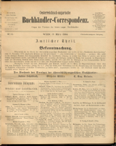 Oesterreichische Buchhändler-Correspondenz